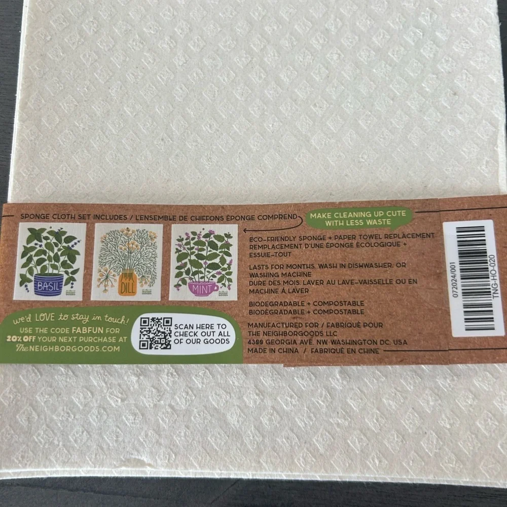 Fresh herbs Cloth Sets (Set of 3)